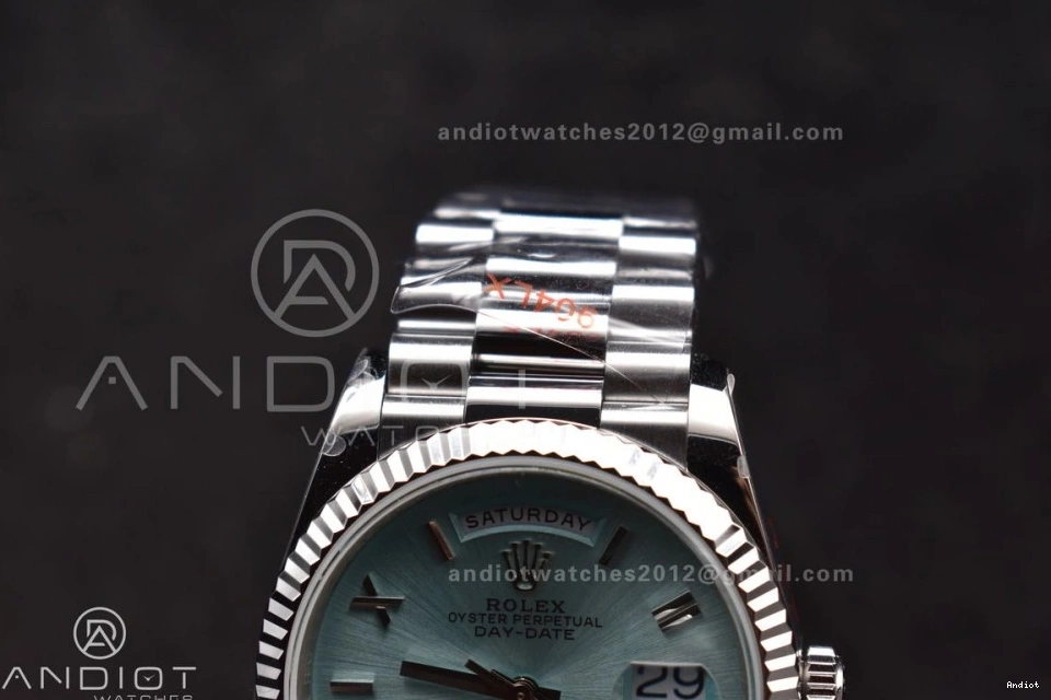 Light Steel vr3255 (Gain SS V5 Best 685 DayDate QF Bracelet Dial President Blue Roman 36 Edition Weight) 904L SunProtective on 0705